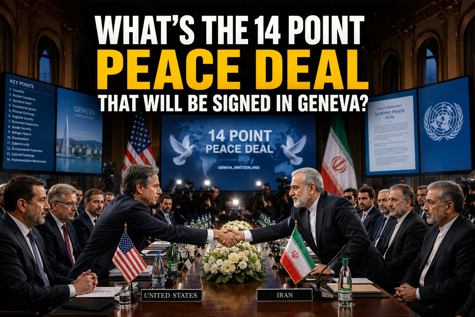 What\'s the 14 Point of Peace deal that will be signed in Geneva